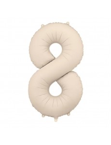 Balão Número 8 Bege